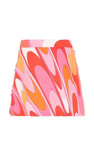 gonna in cotone rosa EMILIO PUCCI KIDS | PY7B31U0278511